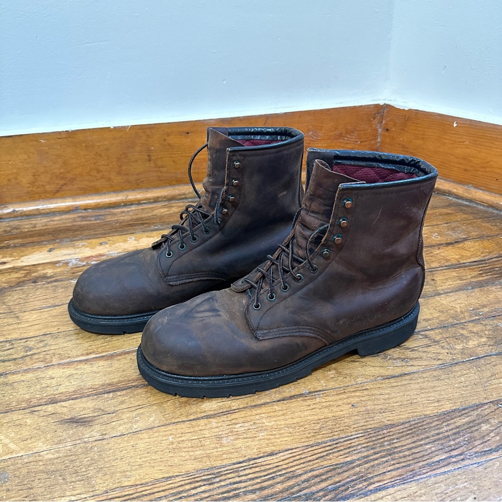 Red Wing Steel Toe Boots, Size 11, Rustic Leather, Goodyear welted